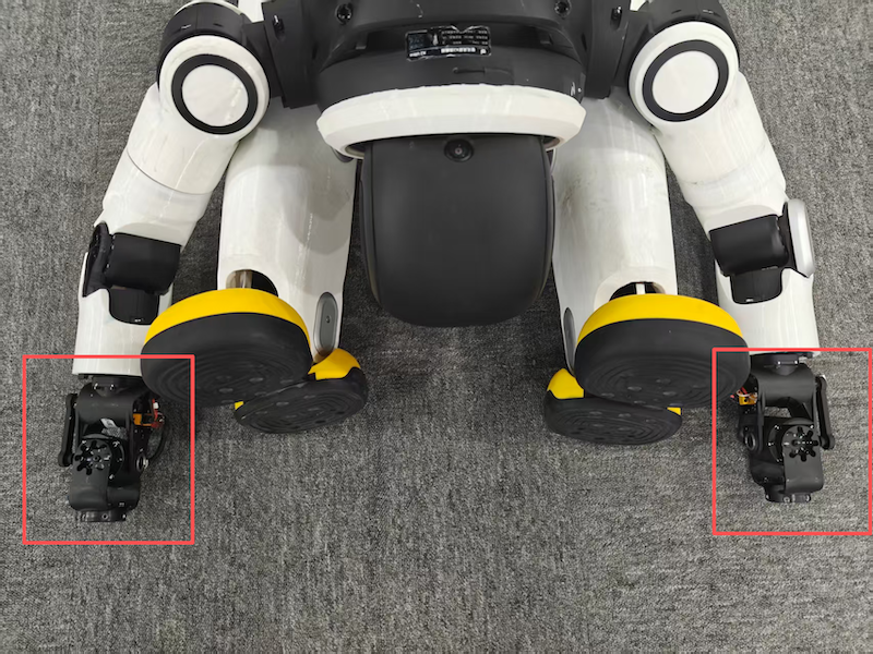 Once the screws are removed, slowly pull the dummy hand / end-effector outward to detach it.