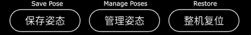 Buttons to manage the postures