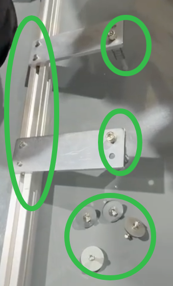 Store metal fasteners in a safe place.