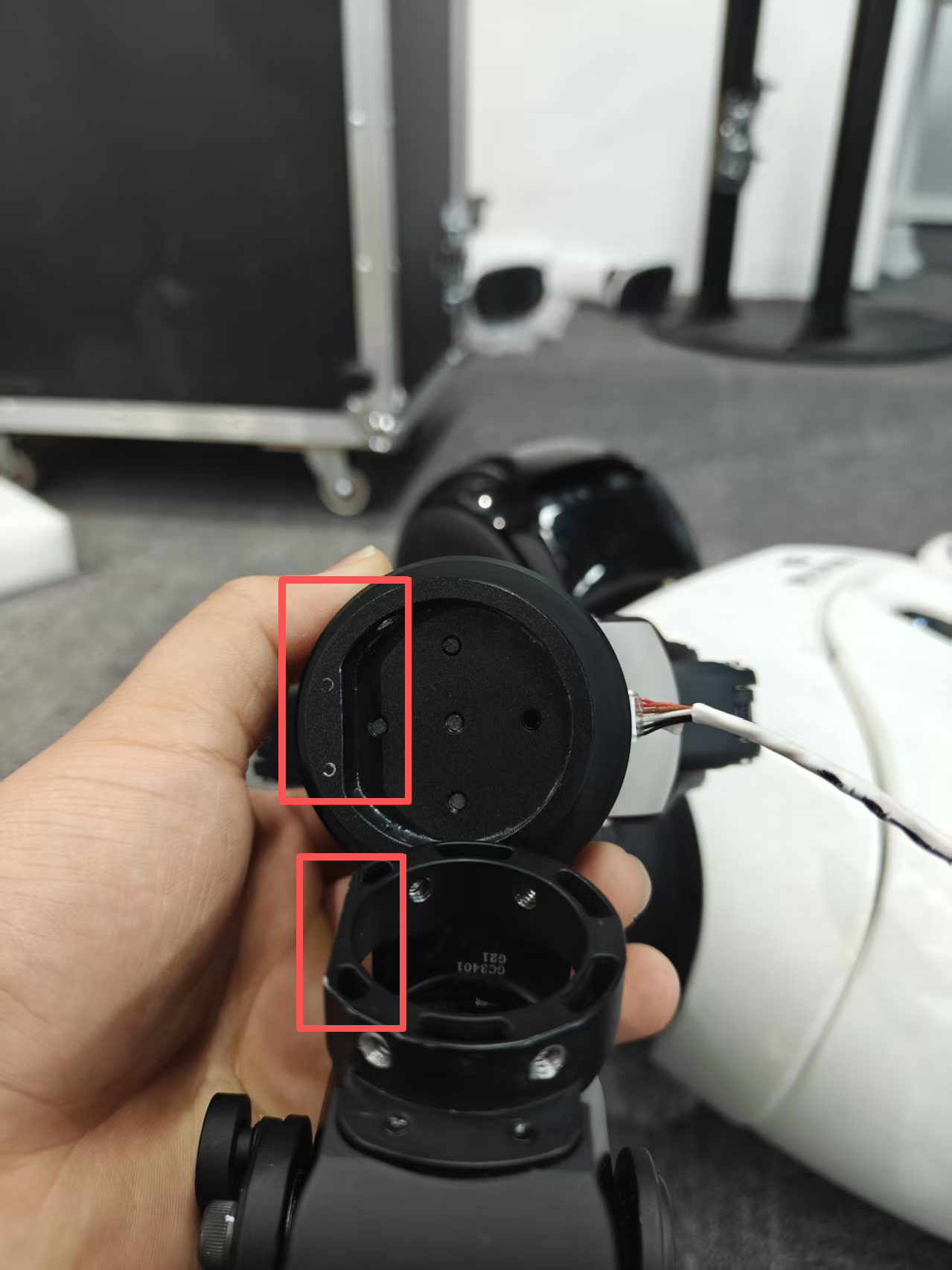 Align to the correct position.