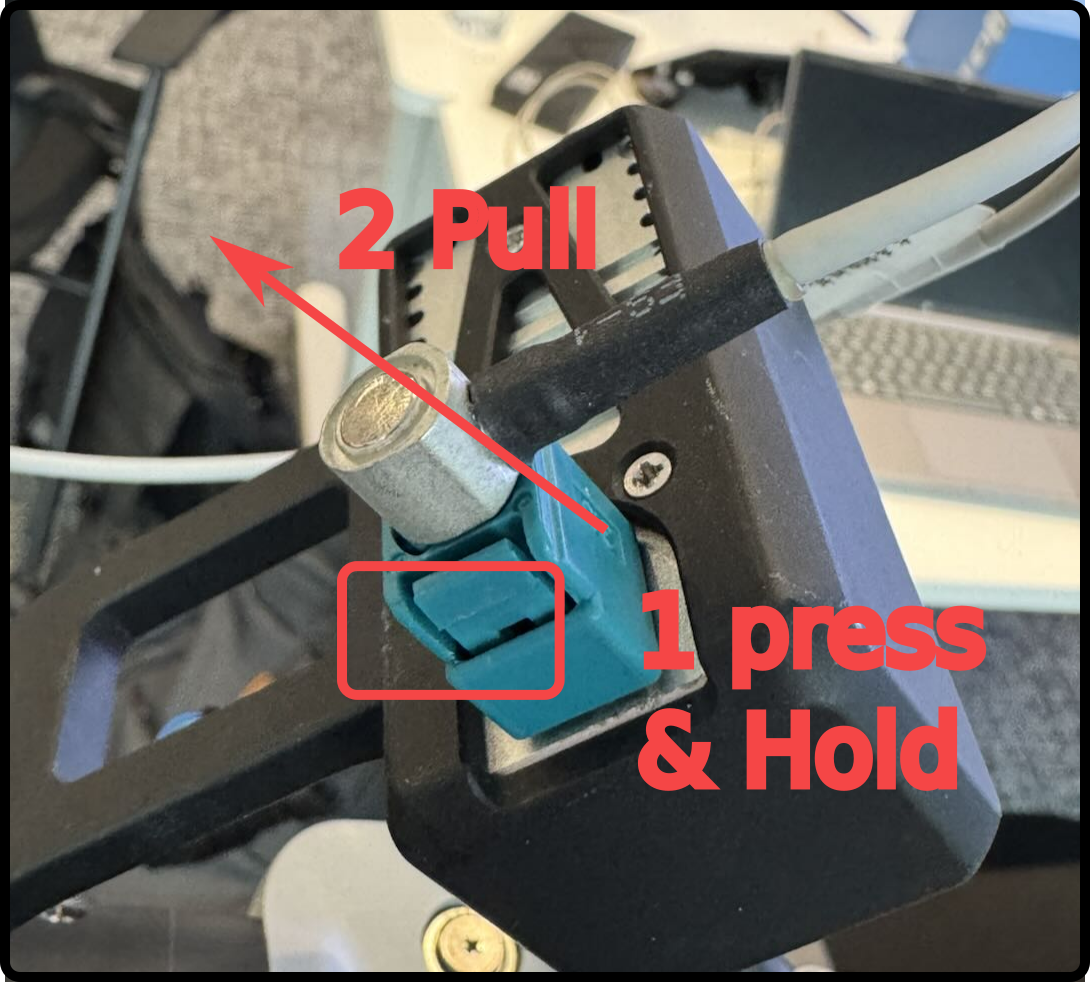 Hold and pull.