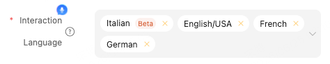 Add the languages as you want.